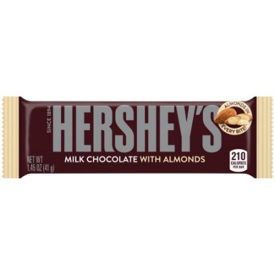 Hersheys Milk Chocolate with Almonds 41g Hershey's - American Food Store