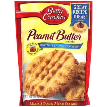 Betty Crocker Peanut Butter Cookie Mix, 17.5 oz 496g - 12 Packs CASE ...