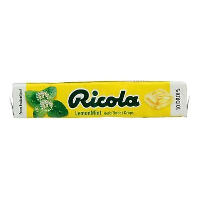 ricola swiss herb lozenges lemon mint drops case 24 sticks