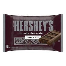 Hershey's Milk Chocolate Snack Size Candy Bars, 293 g