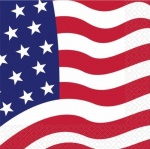 American Flag Napkins 16CT. 2-PLY
